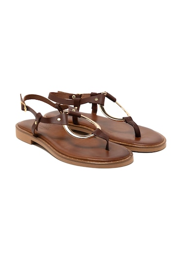 Myconian 148 Brown Kadın Sandalet 22081 - Kahverengi