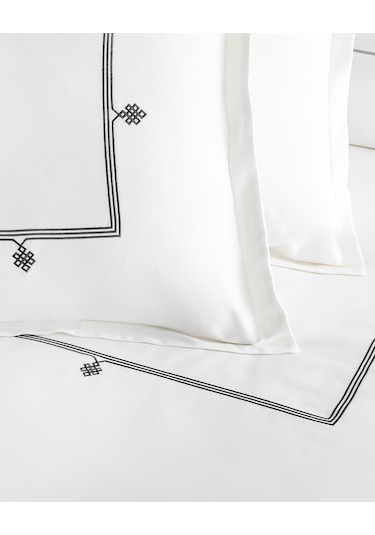 Madame Coco Lilas King Size Nakışlı Nevresim Takımı - Saten Nt0000000113kıng Sıze-antrasit Antrasit