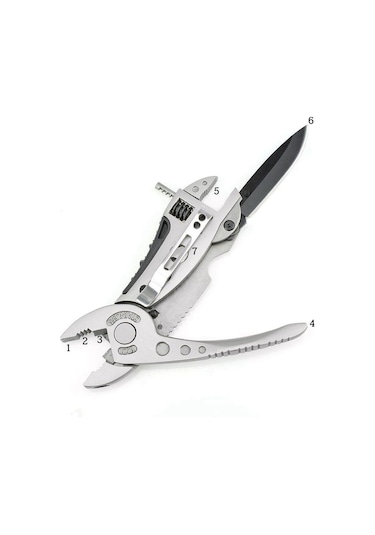 Ccgloball Multifuntion Pense Survival Çoklu El Aletleri Mini Tornavida Seti Ayarlanabilir Anahtar Çene Anahtarı Cebitamirat