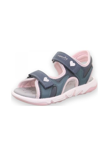 Superfit 009544 Pebbles Mavi Kız Çocuk Sandalet Mavi