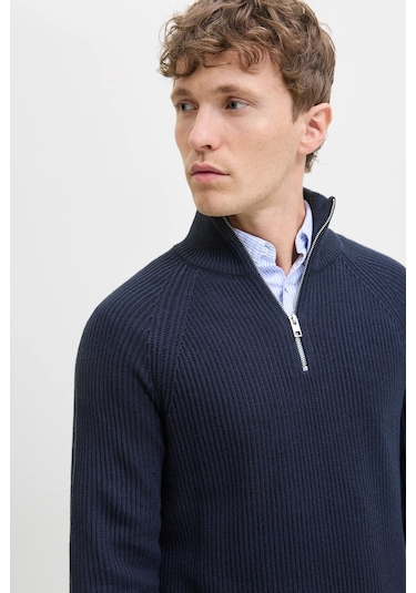 Jack & Jones Erkek Kazak 12278919 Lacivert Lacivert