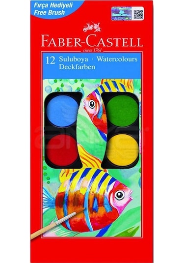 Faber-Castell Deckfarben Sulu Boya 12'li