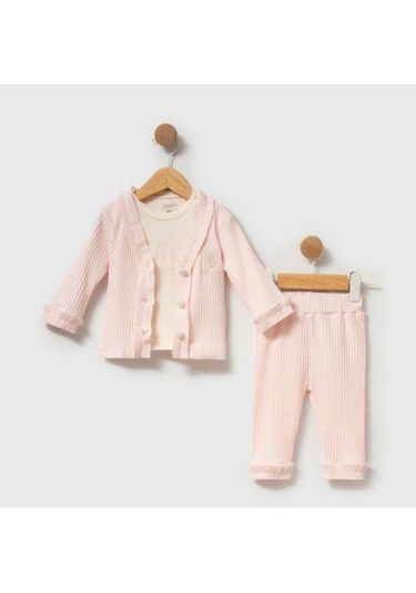 Babydoll 3lü Takım Sweetmelisa Pembe Pembe