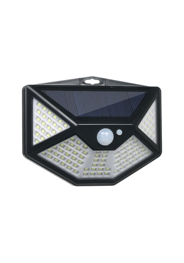 Xindoker Dış Mekan Güneş Enerjili Duvar Lambası 112 Led 6500k Beyaz Işık 3 Mod Pır Sensörlü Ip65 Su Geçirmez