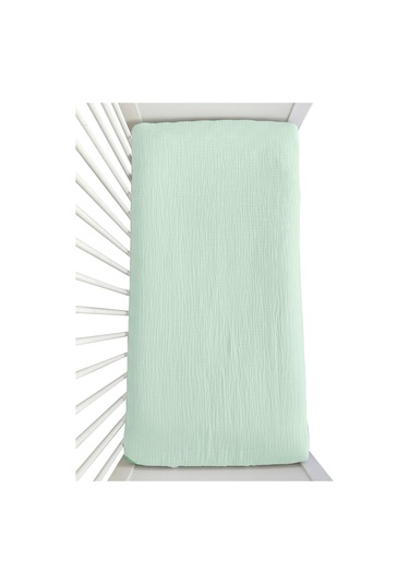 4 Katlı Müslin Bebek Nevresim Takımı Uyku Seti %100pamuk Mint