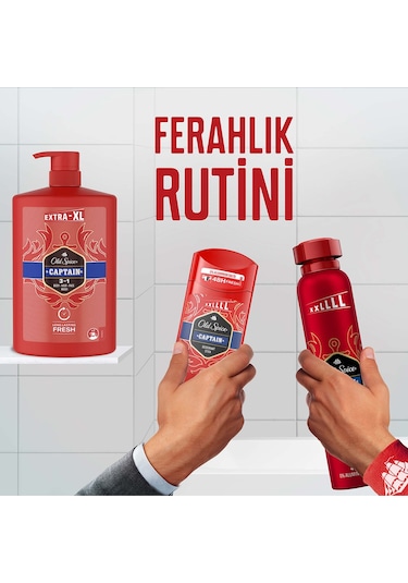 Old Spice Captain Erkekler İçin Duş Jeli Ve Şampuan 1 L