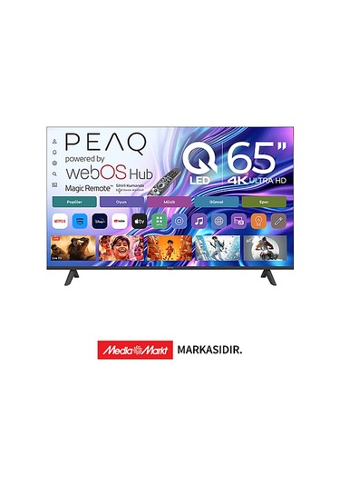 Peaq 65Q90 65" QLED Smart TV Webos İşletim Sistemli Dahili Uydu Alıcılı 4K UHD TV