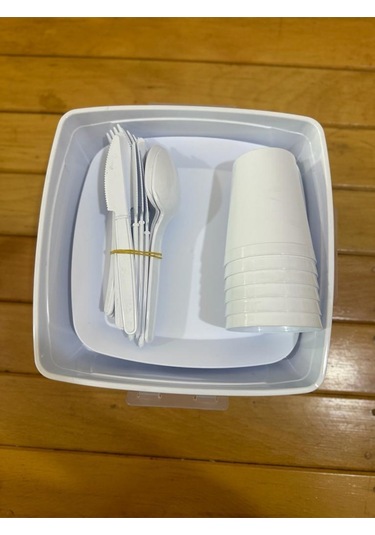Sermer Pazarlama 32 Parça Piknik Seti Beyaz