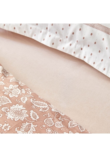 Karaca Home Celerina Pembe %100 Pamuk Çift Kişilik Fitted Nevresim Takımı Pembe