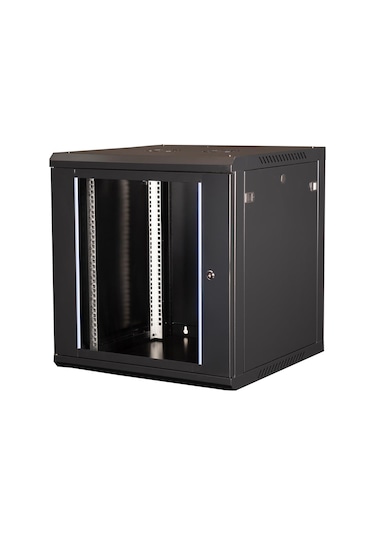 Lande - 12u 19" Duvar Tipi Rack Kabinet Genişlik: 600 Mm Derinlik: 600 Mm Siyah