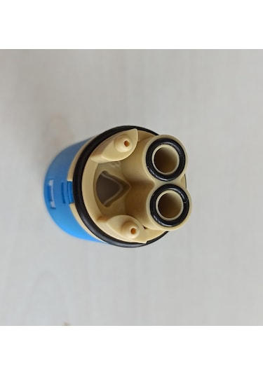 Stecell Ste-25 MM Ayaklı Çift Girişli Sıcak Soğuk Miks Kartuşu Mavi