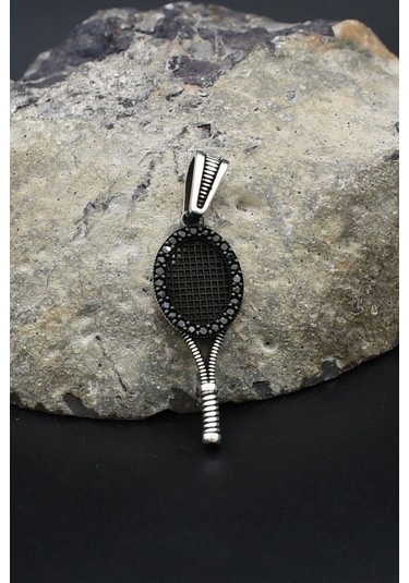 Kolye Ucu Tenis Raketi 925 Ayar Gümüş 902412 Gümüş