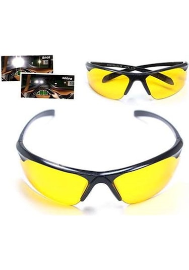 Yeni Model Anti Far Oto ve Bisiklet Gece Görüş Gözlüğü Bez ve Kıl