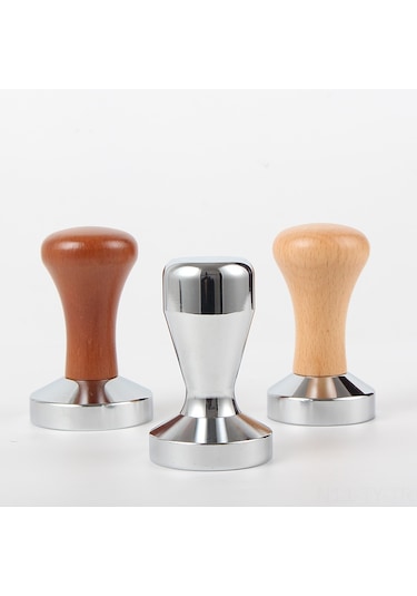 Teltree Kahve Tamamlama Aleti: Ahşap Kollü Metal Pres 51mm, Kaliteli Malzeme İle Dayanıklı, Profesyonel Kahve Hazırlama Gereci Diğer