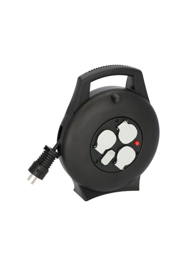 Brennenstuhl Vario Line 2 Usb Iq Hızlı Şarj Özellikli 3 Soketli Kaçak Ve Ani Isınma Sigorta Şalterli 10 M. Makaralı Kablo 10 M