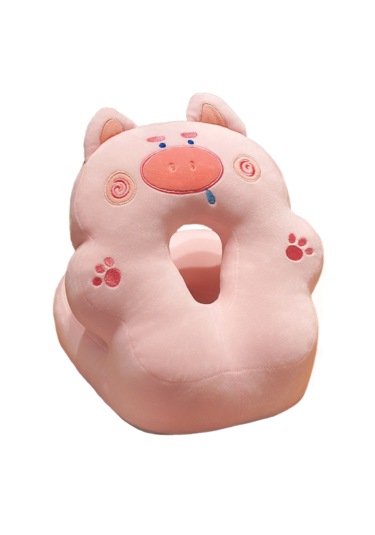 Şekerleme Artefaktı V Şekilli Uyku Yastığı 25 30 23-sümüklü Pembe