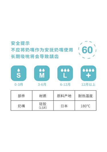 Betty Chi Bebek Sıvı Silikon Besleme Emziği 60mm Geniş Ağızlı Biberon Aksesuarları Süper Yumuşaktır Ve Emilmesi Kolaydır