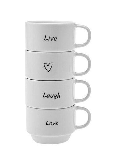 Karaca  Lovely Laugh 4 Kişilik Espresso Kahve Seti 100 ml