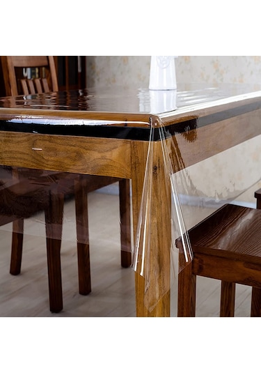 Masa Örtüsü Şeffaf Pvc | 0.50Mm | Koruyucu Mika | Asetat Muşamba