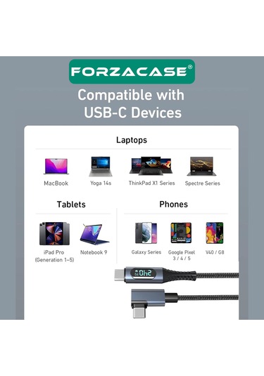 240w Pd Typec Led Ekranlı 8k60hz 40gbps Data Ve Şarj Kablo-fc896