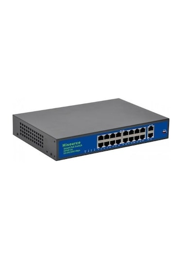 Hisource Hi F1620Gbl A 16 Port 10/100 2 10/100 Uplink Poe 250W Sw