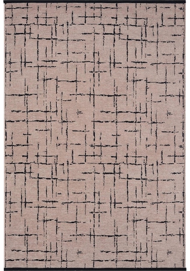 Çam Halı Bodrum Bdrr 119 Bej Özel Latex Kaymaz Tabanlı Kilim