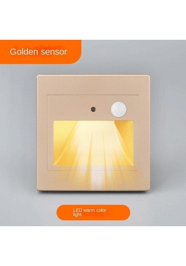 Novahub Altın Yeni Verzonken Led Pır Koruma Sensörü Yakalama, Thuis Toplu Koruma Dekorasyonu Ve Binnenwand Verlichting Lm İçin Altın Altın