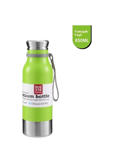 12 Paslanmaz Çelik Termos Bardak Yeşil