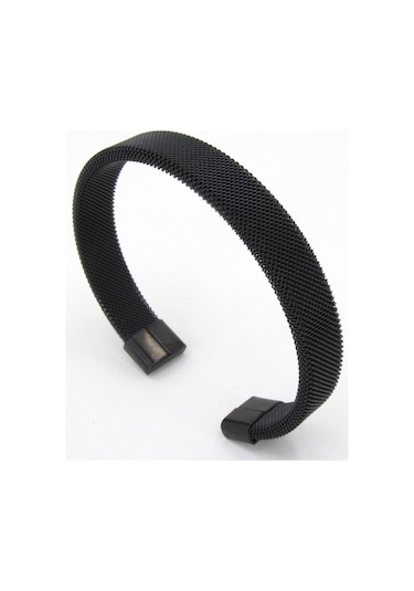 Örgü Hasır Model Kelepçe Unisex Çelik Bileklik Bilezik Scb20