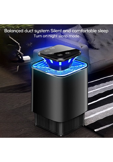 Xindoker Usb Bağlı 8 Led Siyah Evsel Mus Derici - Kimyasız, 360 Aydınlatma, 10 M² Etki Alanı, Kolay Temizleme