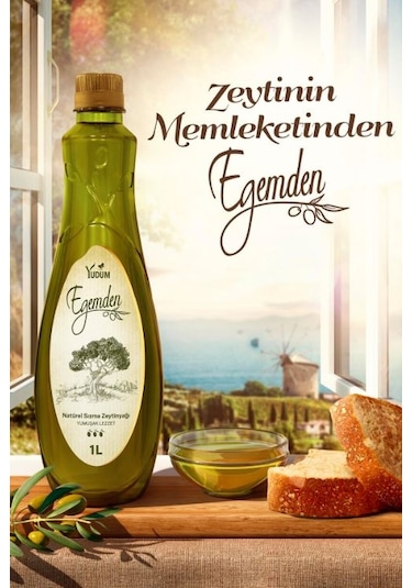 Yudum Egemden Naturel Sızma Zeytinyağı Yumuşak Lezzet Pet 1 L