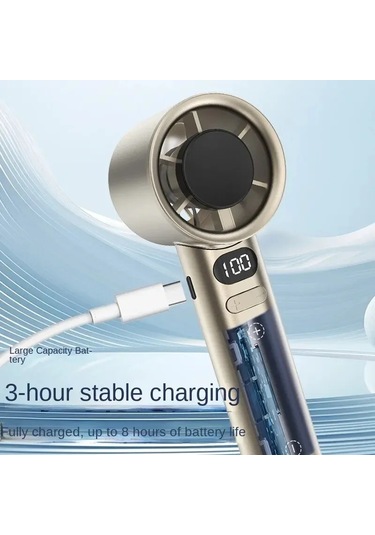 Ambition Taşınabilir El Fanı, 120 Rüzgar Hızı, Mini Bladeless El