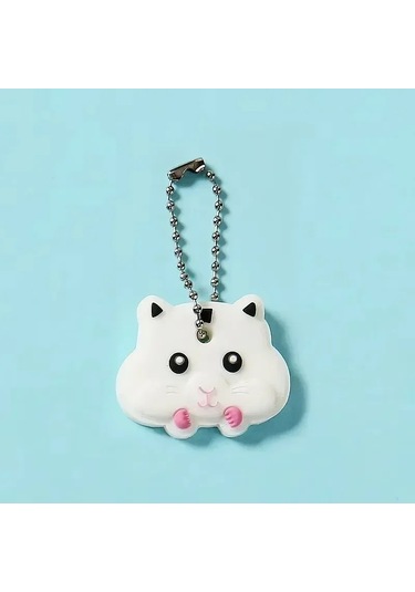 Mınıso 46 Modelli Toptan Anime Anahtarlık Kapağı - Minnie Karikatür Taşınabilir Anahtarlık Tutucu Açık Sarı Whıte