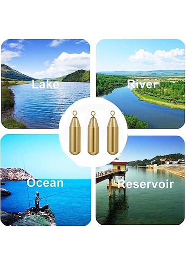 MSO Olta Balıkçılık LRF Misina Askı Tip CNC Pirinç Metal Ağırlık