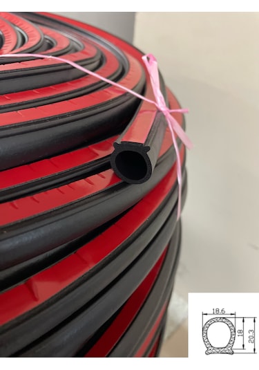 Bantlı Kapı Fitili Çap-18 Mm - Bantlı Sünger - D Tipi Fitil