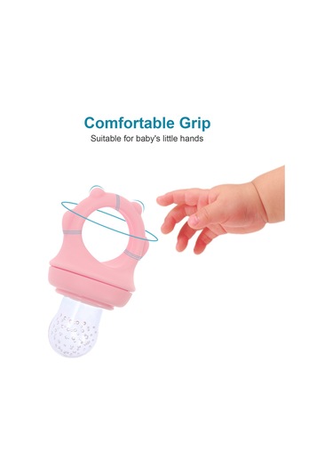 Bebek Gıdası Besleyici Meyve Besleyici Diş Çıkarma Rahatlatıcıları, Bebekler İçin S/m/l 3 Boyutlu Silikon Emzikler, 2'li Paket