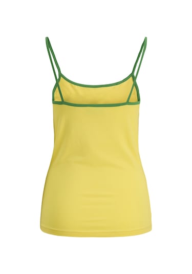 Kadin Gögüs Baskili U Yaka Askili Bluz - Gigi - 12281214 Golden Kiwi