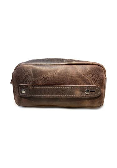 Mft Leather Design Hakiki Deri Erkek Çanta El Portföyü Raven 2501 Kahverengi