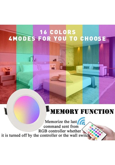 Uzaktan Kumandalı 5 W Sıva Altı Gömme Led Aydınlatma Diğer