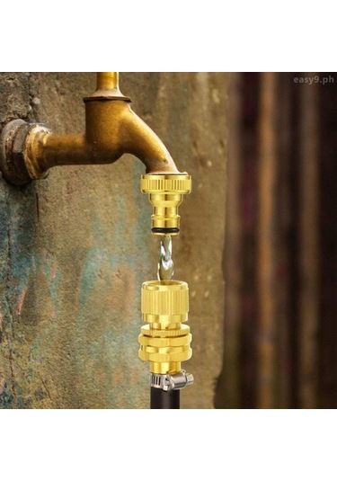 Betty Becky Bahçe Hortumu Hızlı Bağlantı Seti Bakır 3/4 Inç Dişi Erkek Konnektör Musluk Hortum Bağlayıcı 6095 Diğer