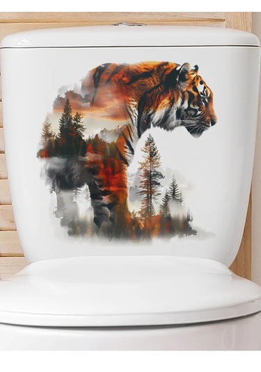 Sticker Store Duvar Dekoratif Stickerları Kendinden Yapışkanlı Amur Leoparı 287166549 Siyah