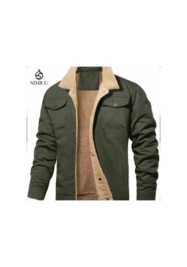 Erkek Sonbahar Günlük Ceketleri Yeşil