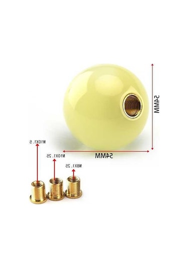 Wondernest Sk-1042 Adaptörlü Universal Araç Işıklı Yuvarlak Vites Topuzu Kırmızı Kırmızı