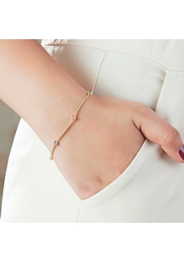 Altınbeyı Tekli Dorika Bileklik 14 Ayar Altın 3.70 Gram Çok Renkli