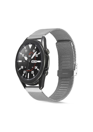 Gear S3 Uyumlu Krd-45 22mm Metal Zore Kordon-mavi