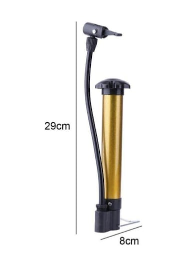 Bisiklet Pompası Top Şişirme Araba El Hava Pompa İğne Hediyeli