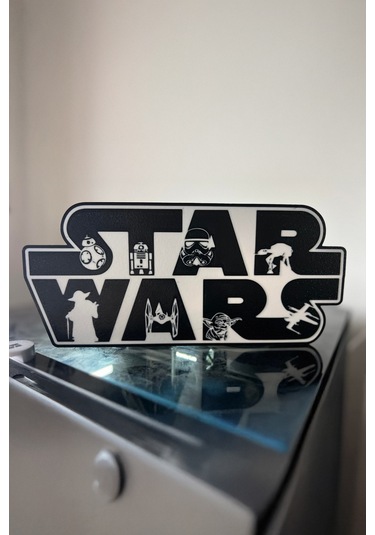 Star Wars Tasarımlı Gece Lambası Dekoratif Aydınlatma Çok Renkli