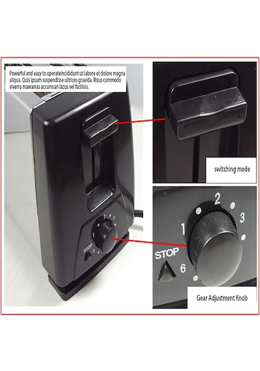 Otomatik Kahvaltı Sandviç Makinesi, 4 Parçalı Elektrikli Ekmek Kızartma Black And White