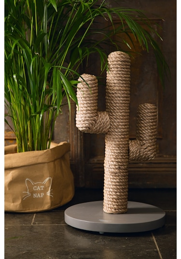 Beeztees Dbl Kedi Tırmalama, Boz Kahverengi, 35x35x60cm
