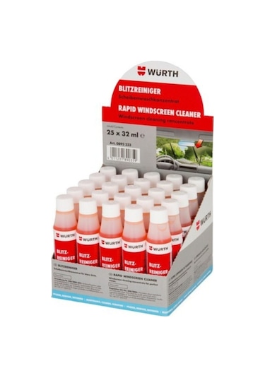 Würth Konsantre Cam Temizleme Sabunu 32 Ml 10 Adet